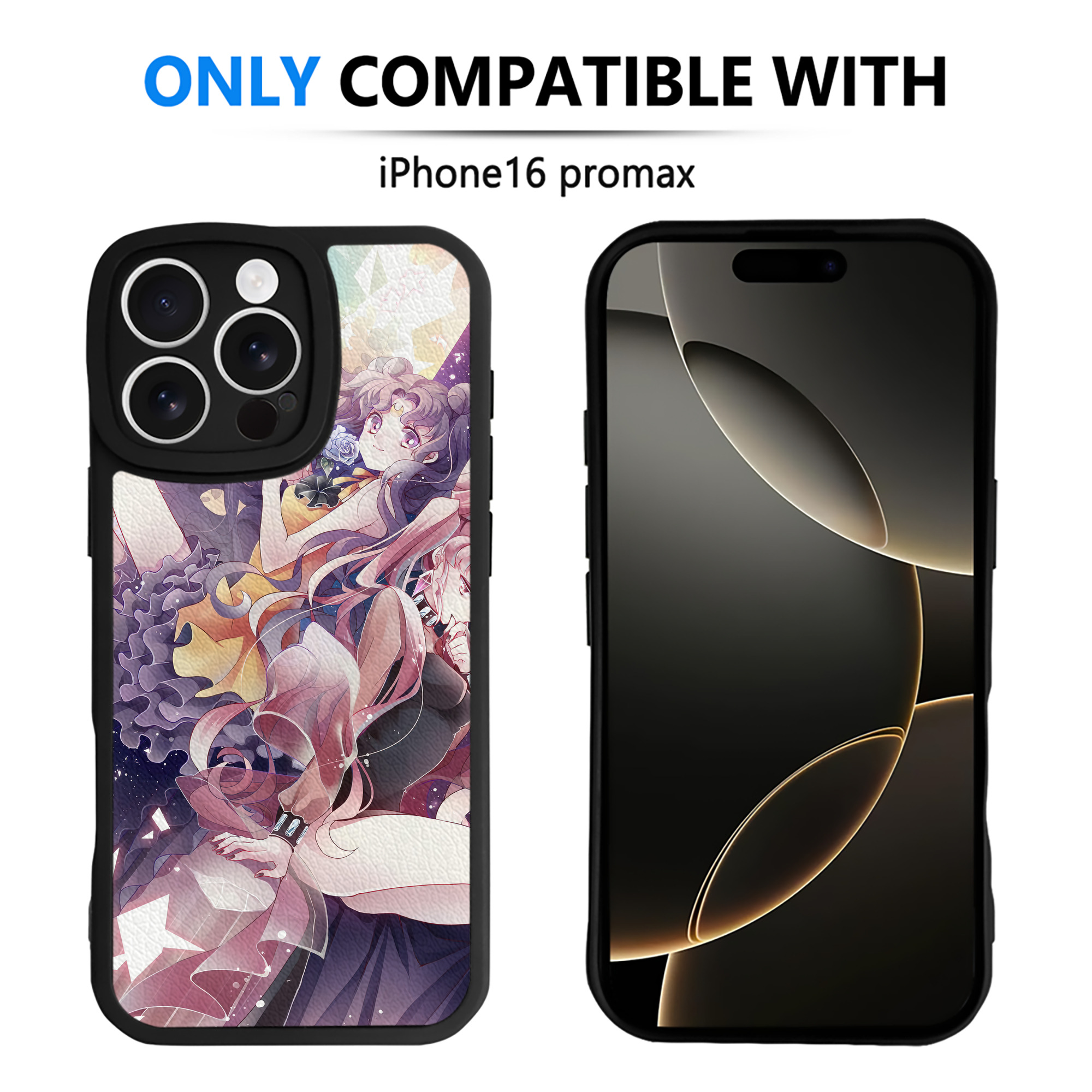（画像用） 美少女戦士セーラームーン Sailor Moon 【iPhone 16シリーズ対応】シリコンスマホケース（レザー調） 材質：シリコン